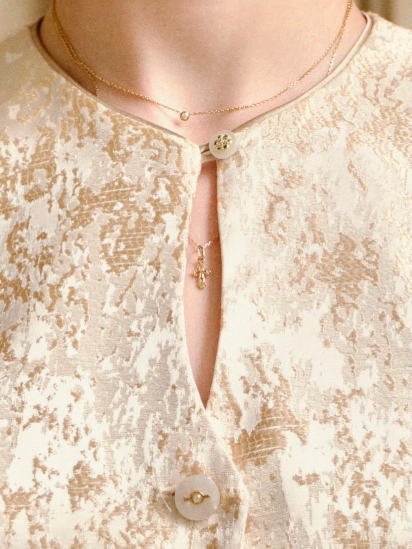 Jade Vest Brocade